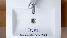  Presentation with wash - Audience pleasing theme consisting of wash sink in a bathroom backdrop and a sky blue colored foreground