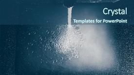  Presentation with water faucet - Slide deck with wash sink with water background and a ocean colored foreground