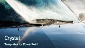  Presentation with car wash - Slide deck consisting of wash with high water pressure background and a ocean colored foreground