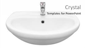  Presentation with brown sugar isolated on white - Audience pleasing PPT theme consisting of washbasin-isolated-on-white-background backdrop and a white colored foreground