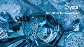  Presentation with liquid detergent - Beautiful PPT layouts featuring washed with water and detergent backdrop and a teal colored foreground