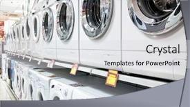  Presentation with machine shop - Slides consisting of washers in shop background and a light gray colored foreground