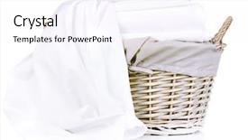  Presentation with wicker - Beautiful presentation theme featuring exchange goods - good winning combination of cards backdrop and a sky blue colored foreground