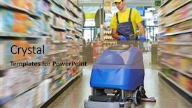  Presentation with machine shop floor - Theme with hats in florence italy play background and a tawny brown colored foreground