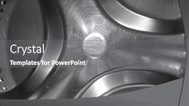  Presentation with machine - Audience pleasing PPT theme consisting of washing-machine-inside backdrop and a gray colored foreground