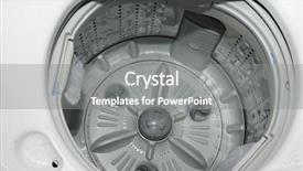  Presentation with tank - PPT theme with washing machine tank background and a gray colored foreground