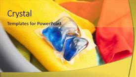  Presentation with liquid detergent - Amazing presentation theme having washing mashine liquid coloured detergent backdrop and a yellow colored foreground