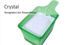  Presentation with detergent powder - Slide deck featuring give recieve - woman refusing to accept background and a soft green colored foreground