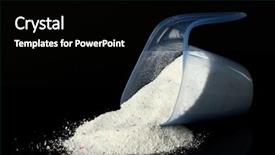  Presentation with powder - PPT theme featuring detergent powders - washing powder in a measuring background and a black colored foreground