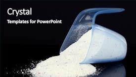  Presentation with powder - Presentation design featuring washing powder in a measuring background and a black colored foreground