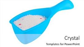  Presentation with china washing powder - Colorful PPT theme enhanced with washing powder in blue container backdrop and a  colored foreground