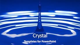  Presentation with blue abstract - Colorful theme enhanced with washing robot - blue water splash abstract background backdrop and a royal blue colored foreground