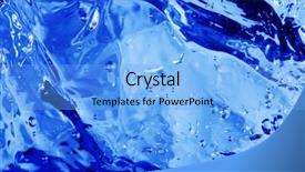  Presentation with blue abstract - Cool new presentation theme with washing robot - blue water splash as abstract backdrop and a light blue colored foreground