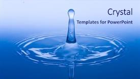  Presentation with gravity rain blue water drop splash - Slide deck consisting of washing robot - blue water splash phase 13 background and a sky blue colored foreground