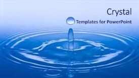  Presentation with water splash - Audience pleasing presentation theme consisting of washing robot - blue water splash phase 16 backdrop and a sky blue colored foreground