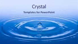  Presentation with blue water - PPT theme featuring washing robot - blue water splash phase 17 background and a sky blue colored foreground