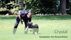  Presentation with dog house - Colorful theme enhanced with washington-april-24-policeman-catches backdrop and a soft green colored foreground