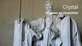  Presentation with abraham lincoln - Amazing slide set having washington-d-c-july-29 backdrop and a gray colored foreground