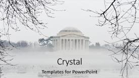  Presentation with united states treasury - Beautiful slide deck featuring washington d c united states backdrop and a light gray colored foreground