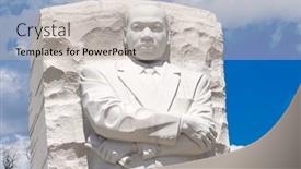  Presentation with martin luther king - Beautiful presentation design featuring washington-d-c-usa-august backdrop and a soft green colored foreground