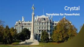  Presentation with united states - Amazing theme having washington dc - united states backdrop and a teal colored foreground