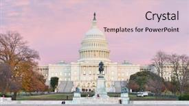  Presentation with capitol - Amazing PPT layouts having portrait of a businessman worried having headache backdrop and a dark gray colored foreground