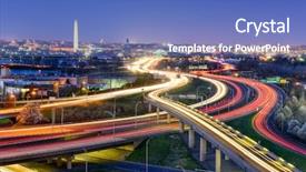  Presentation with skyline - Slides having washington dc - washingon dc usa skyline background and a teal colored foreground