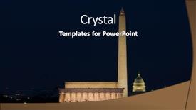  Presentation with abraham lincoln - Beautiful theme featuring washington dc abraham lincoln memorial monument and us capitol at night backdrop and a black colored foreground