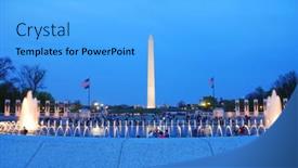  Presentation with armed forces - Theme featuring washington-dc-apr-4-washington background and a light blue colored foreground