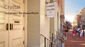  Presentation with abraham lincoln - Colorful PPT layouts enhanced with washington-dc-april-12-2015 backdrop and a coral colored foreground