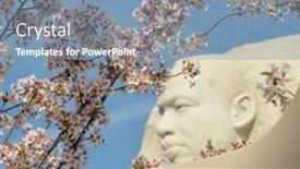  Presentation with martin luther king - Audience pleasing presentation theme consisting of washington-dc-april-13-2014 backdrop and a seafoam green colored foreground