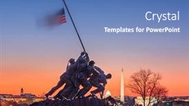  Presentation with second world war - Audience pleasing PPT theme consisting of washington-dc-april-4-2015 backdrop and a teal colored foreground