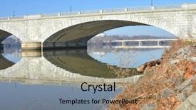  Presentation with memorial - Beautiful presentation design featuring washington dc in autumn - memorial backdrop and a coral colored foreground