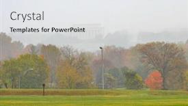  Presentation with lincoln - PPT theme enhanced with washington dc in fog - lincoln memorial background and a white colored foreground