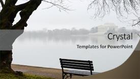  Presentation with memorial day - PPT theme featuring washington dc in winter - jefferson background and a light gray colored foreground