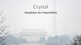  Presentation with lincoln - PPT theme consisting of unclear - washington dc in winter background and a white colored foreground