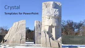  Presentation with martin luther king - Colorful theme enhanced with washington-dc-january-23-2014 backdrop and a light blue colored foreground