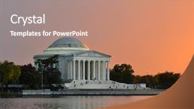  Presentation with winery washington - Amazing slides having washington dc jefferson memorial backdrop and a coral colored foreground
