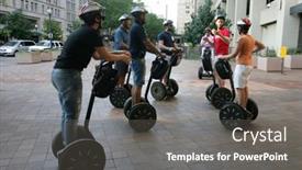  Presentation with tour guide - Beautiful slide deck featuring washington-dc-july-29-tourists backdrop and a dark gray colored foreground