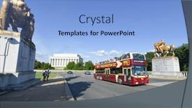  Presentation with lincoln - PPT theme having washington-dc-june-23-2013 background and a light blue colored foreground