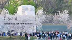  Presentation with martin luther king - Colorful slide deck enhanced with washington-dc-march-17-2012 backdrop and a light blue colored foreground