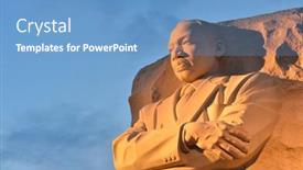  Presentation with martin luther king - Presentation theme featuring washington-dc-may-02 background and a  colored foreground