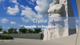  Presentation with martin luther king - Amazing presentation theme having washington-dc-october-01-2013 backdrop and a teal colored foreground