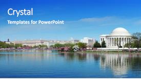  Presentation with thomas jefferson - Beautiful PPT layouts featuring washington dc panorama with washington backdrop and a teal colored foreground