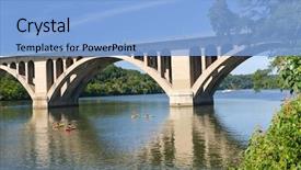  Presentation with united states unity - Beautiful presentation theme featuring washington d c united states backdrop and a light blue colored foreground