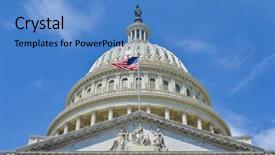  Presentation with capitol - Presentation theme having dry jasmine garlands black and white background background and a gray colored foreground