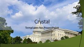  Presentation with capitol - PPT layouts featuring washington dc us capitol building background and a light blue colored foreground