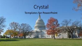  Presentation with united states capitol building - Audience pleasing slides consisting of washington dc us capitol building backdrop and a  colored foreground