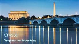  Presentation with skyline - Amazing slides having washington-dc-usa-skyline backdrop and a ocean colored foreground