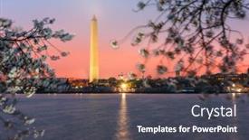  Presentation with usa - Colorful PPT theme enhanced with washington-dc-usa backdrop and a dark gray colored foreground